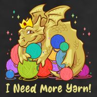 Funny I Need More Yarn Dragon Hoarding Yarn Trucker Hat