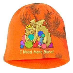 Funny I Need More Yarn Dragon Hoarding Yarn Kati - Camo Knit Beanie