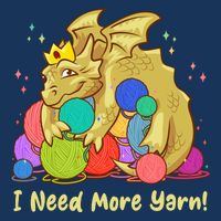 Funny I Need More Yarn Dragon Hoarding Yarn Drawstring Bag