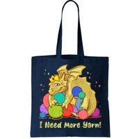 Funny I Need More Yarn Dragon Hoarding Yarn Tote Bag