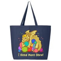 Funny I Need More Yarn Dragon Hoarding Yarn 25L Jumbo Tote