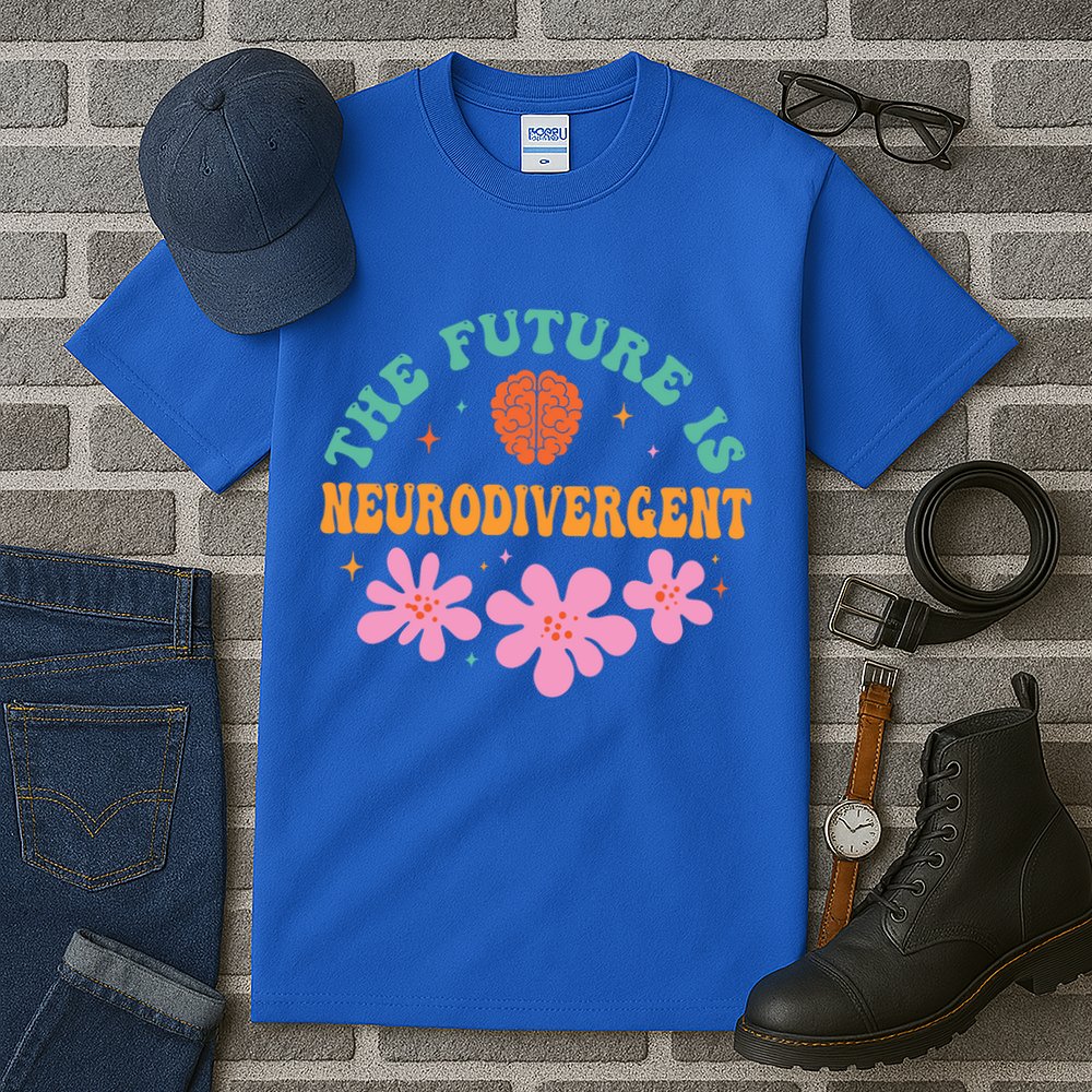 Future Is Neurodivergent Neurodiversity Autism Cute Gift Tall T-Shirt