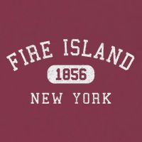 Fire Island New York 1856 Varsity Arched Text 16oz Travel Tumbler