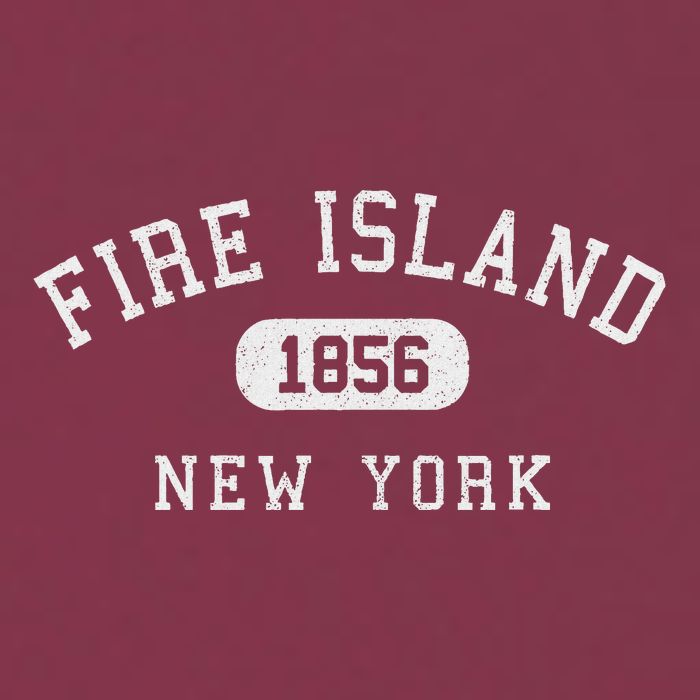Fire Island New York 1856 Varsity Arched Text 16oz Travel Tumbler