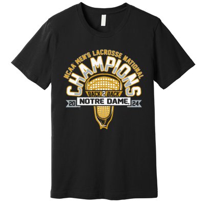 Fighting Irish National Champs Lacrosse Premium T-Shirt