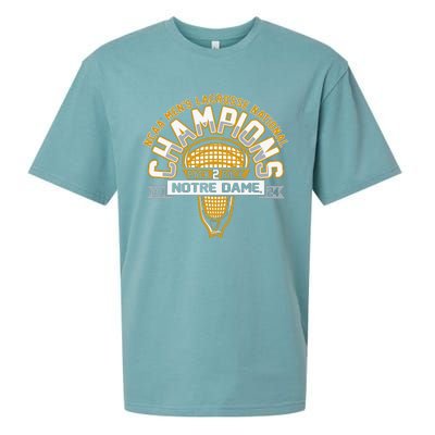 Fighting Irish National Champs Lacrosse Sueded Cloud Jersey T-Shirt