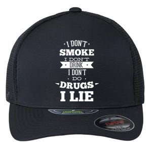 Funny I Never Smoke I DonT I Lie Ing Design Gift Flexfit Unipanel Trucker Cap