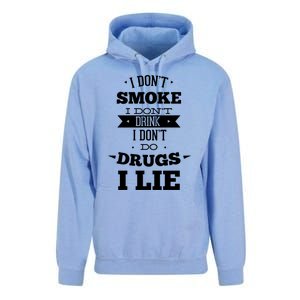 Funny I Never Smoke I DonT I Lie Ing Design Gift Unisex Surf Hoodie