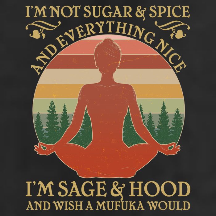 Funny I'm Not Sugar And Spice I'm Sage And Hood Crop Fleece Hoodie