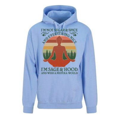 Funny I'm Not Sugar And Spice I'm Sage And Hood Unisex Surf Hoodie