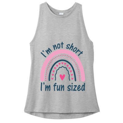 Funny Im Not Short Im Fun Sized Cool Short Ladies PosiCharge Tri-Blend Wicking Tank