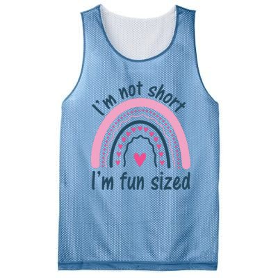 Funny Im Not Short Im Fun Sized Cool Short Mesh Reversible Basketball Jersey Tank