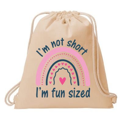 Funny Im Not Short Im Fun Sized Cool Short Drawstring Bag
