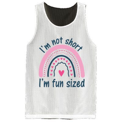 Funny Im Not Short Im Fun Sized Cool Short Mesh Reversible Basketball Jersey Tank