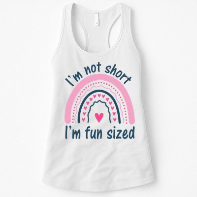 Funny Im Not Short Im Fun Sized Cool Short Womens Tank Top