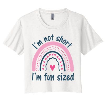 Funny Im Not Short Im Fun Sized Cool Short Crop Top