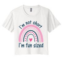 Funny Im Not Short Im Fun Sized Cool Short Crop Top