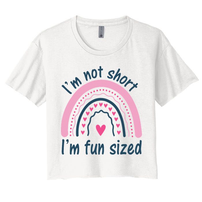 Funny Im Not Short Im Fun Sized Cool Short Crop Top
