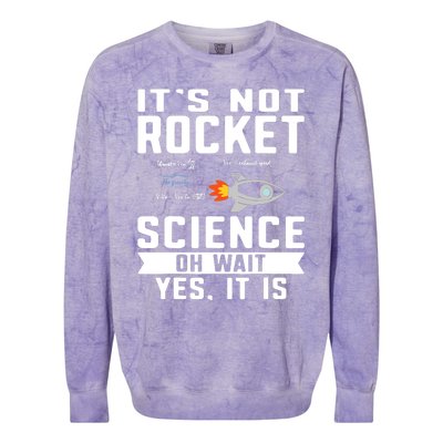 Funny Its Not Rocket Science Aerospace Engineer Equation Colorblast Crewneck Sweatshirt