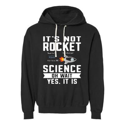 Funny Its Not Rocket Science Aerospace Engineer Equation Garment-Dyed Fleece Hoodie