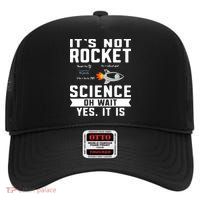 Funny Its Not Rocket Science Aerospace Engineer Equation High Crown Mesh Back Trucker Hat