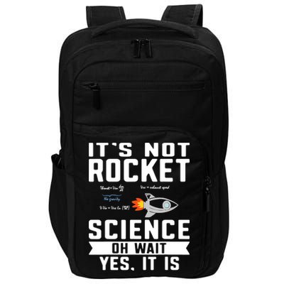 Funny Its Not Rocket Science Aerospace Engineer Equation Impact Tech Backpack
