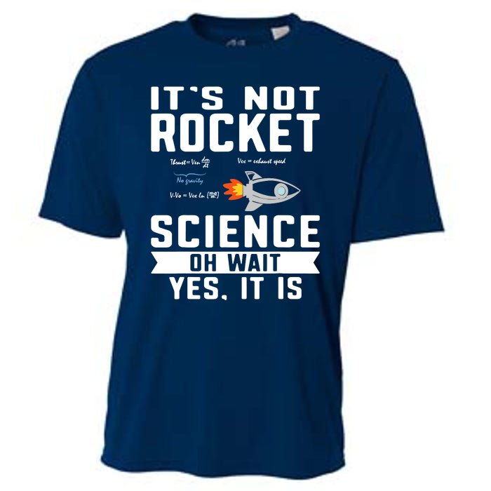 Funny Its Not Rocket Science Aerospace Engineer Equation Cooling Performance Crew T-Shirt