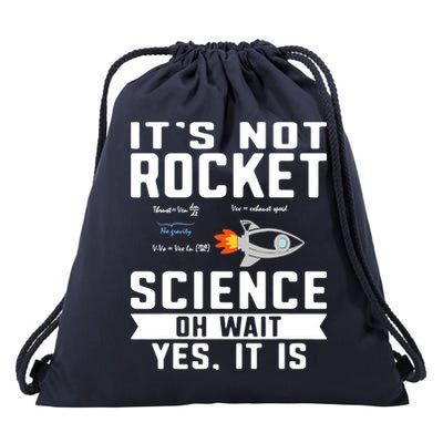 Funny Its Not Rocket Science Aerospace Engineer Equation Drawstring Bag
