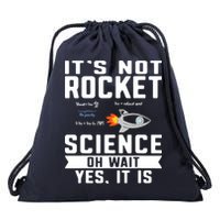 Funny Its Not Rocket Science Aerospace Engineer Equation Drawstring Bag