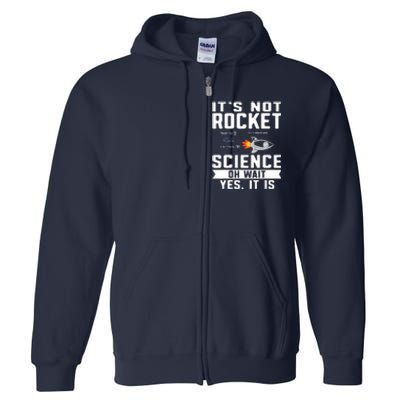 Funny Its Not Rocket Science Aerospace Engineer Equation Full Zip Hoodie