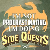 Funny I'm Not Procrastinating I'm Doing SIde Quest Dungeon And Dragons Fan Legacy Tie Dye Trucker Hat