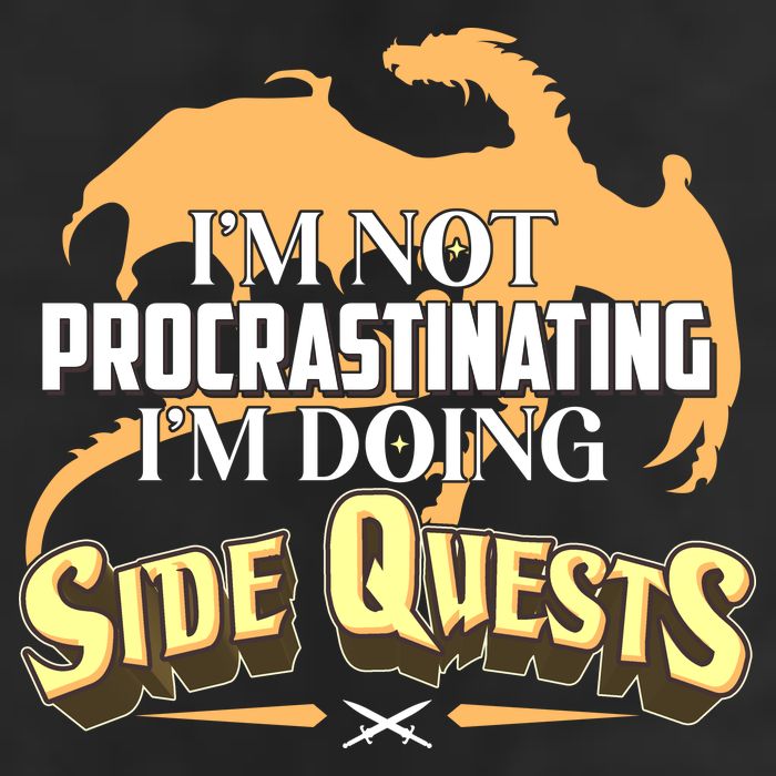 Funny I'm Not Procrastinating I'm Doing SIde Quest Dungeon And Dragons Fan Cool Comfort Performance Bucket Hat