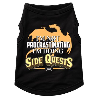 Funny I'm Not Procrastinating I'm Doing SIde Quest Dungeon And Dragons Fan Doggie Tank