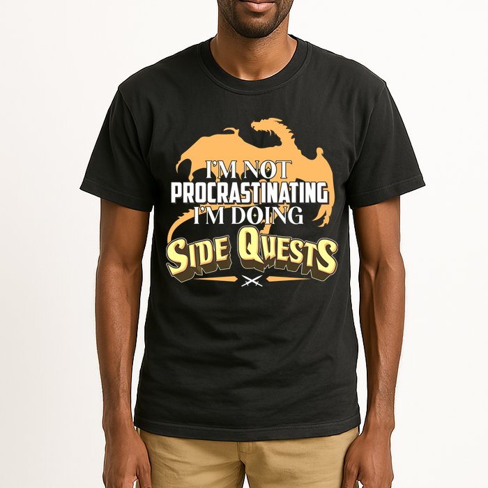 Funny I'm Not Procrastinating I'm Doing SIde Quest Dungeon And Dragons Fan Tall T-Shirt