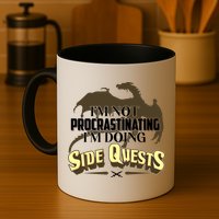 Funny I'm Not Procrastinating I'm Doing SIde Quest Dungeon And Dragons Fan Mug