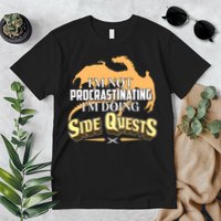 Funny I'm Not Procrastinating I'm Doing SIde Quest Dungeon And Dragons Fan Premium T-Shirt