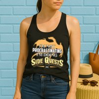 Funny I'm Not Procrastinating I'm Doing SIde Quest Dungeon And Dragons Fan Womens Tank Top
