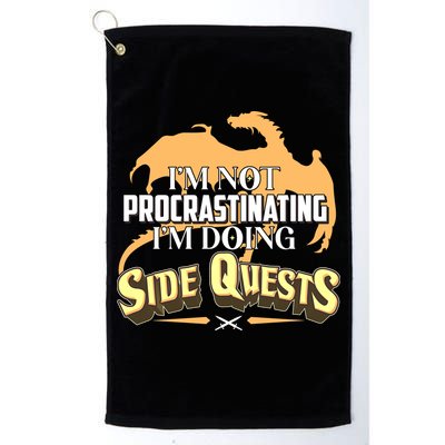 Funny I'm Not Procrastinating I'm Doing SIde Quest Dungeon And Dragons Fan Golf Towel