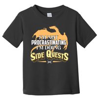 Funny I'm Not Procrastinating I'm Doing SIde Quest Dungeon And Dragons Fan Toddler T-Shirt