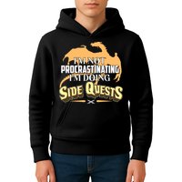 Funny I'm Not Procrastinating I'm Doing SIde Quest Dungeon And Dragons Fan Kids Hoodie