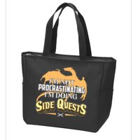 Funny I'm Not Procrastinating I'm Doing SIde Quest Dungeon And Dragons Fan Zip Tote Bag