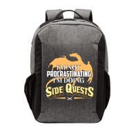 Funny I'm Not Procrastinating I'm Doing SIde Quest Dungeon And Dragons Fan Vector Backpack