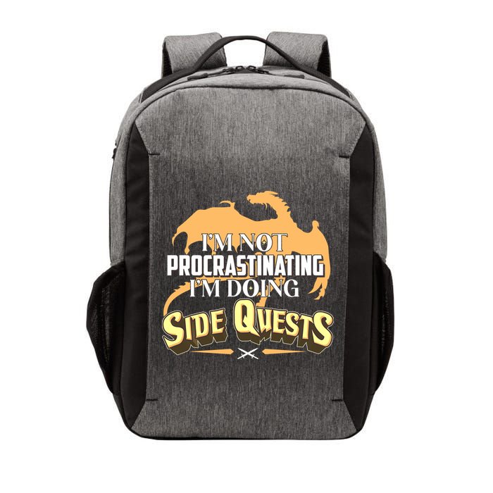 Funny I'm Not Procrastinating I'm Doing SIde Quest Dungeon And Dragons Fan Vector Backpack