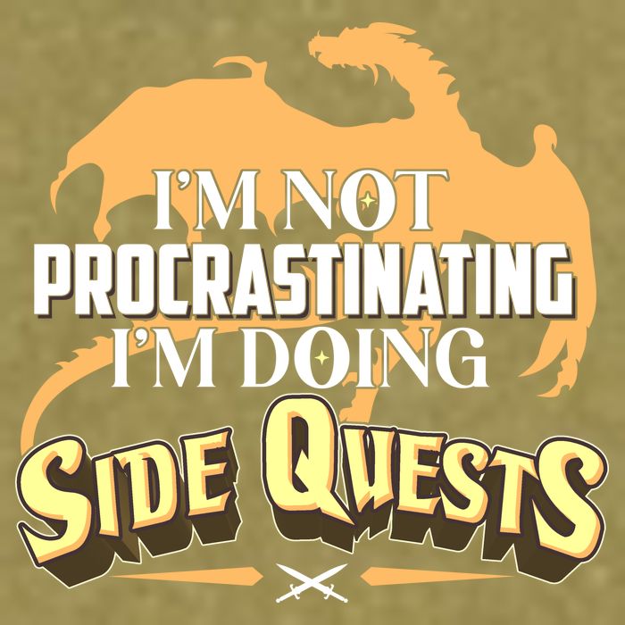 Funny I'm Not Procrastinating I'm Doing SIde Quest Dungeon And Dragons Fan Garment-Dyed Women's Muscle Tee