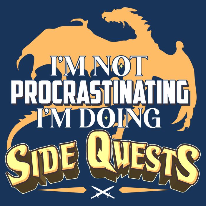 Funny I'm Not Procrastinating I'm Doing SIde Quest Dungeon And Dragons Fan Infant Baby Jersey Bodysuit