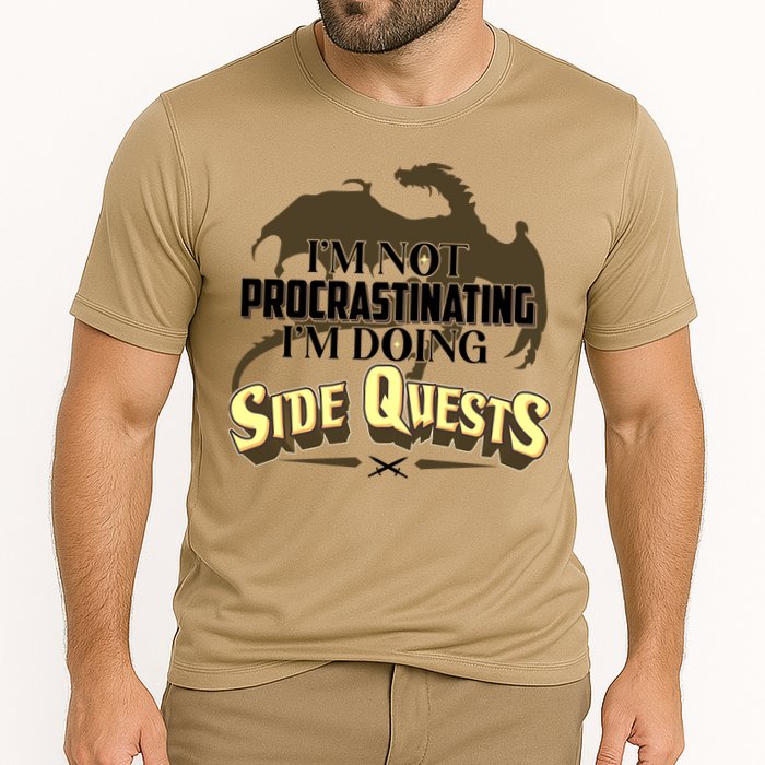 Funny I'm Not Procrastinating I'm Doing SIde Quest Dungeon And Dragons Fan Performance Shirt
