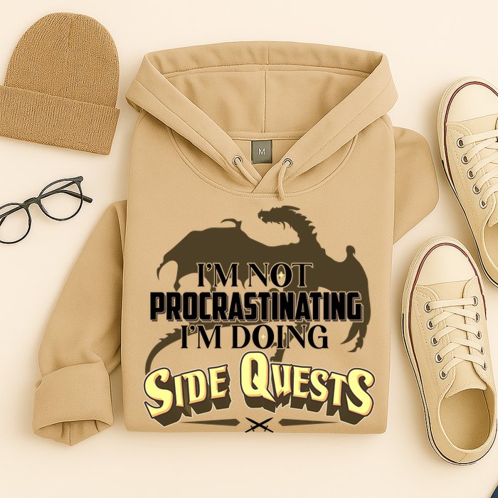 Funny I'm Not Procrastinating I'm Doing SIde Quest Dungeon And Dragons Fan Hoodie
