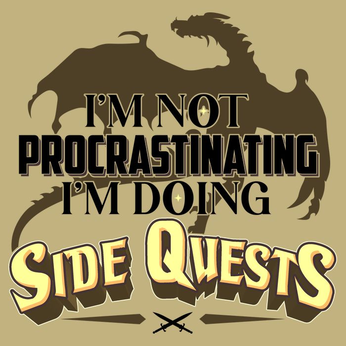 Funny I'm Not Procrastinating I'm Doing SIde Quest Dungeon And Dragons Fan Hoodie