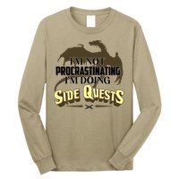 Funny I'm Not Procrastinating I'm Doing SIde Quest Dungeon And Dragons Fan Long Sleeve Shirt