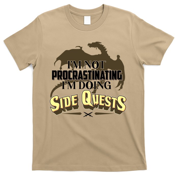 Funny I'm Not Procrastinating I'm Doing SIde Quest Dungeon And Dragons Fan T-Shirt